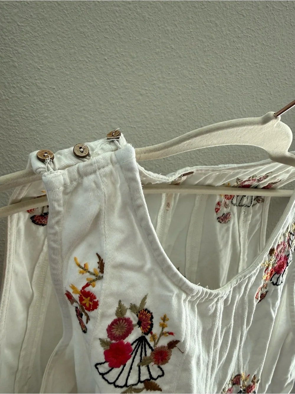 Free People Strada Embroidered Two-Piece Tank & Short Set XL - Picture 13 of 13